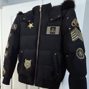 Moose Knuckle Jacket - Men Bomber in Black